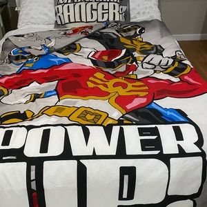 Power Ranger Full size blanket with pillow case